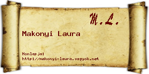 Makonyi Laura névjegykártya